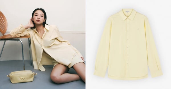 2024 Maison Kitsuné小狐狸必買推薦9：Baby Fox系列小狐狸LOGO襯衫，NT$9,204