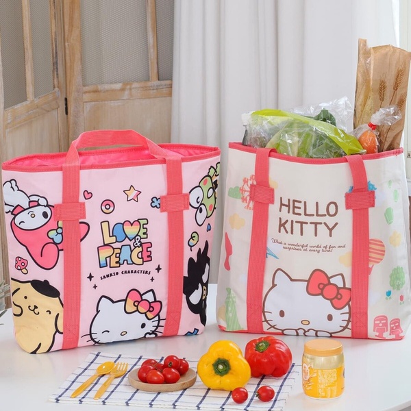 7-11「三麗鷗周邊」夢幻登場！Kitty束口購物袋、吸水餐墊超實用，酷洛米伸縮吊飾必收