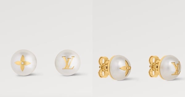 入門精品耳環推薦2：Louis Vuitton My Mix Pearl 耳環，NT$14,500