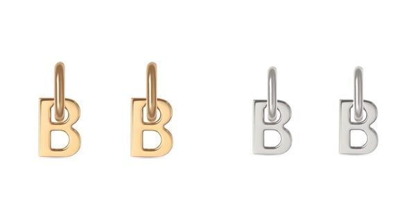 入門精品耳環推薦9：Balenciaga B CHAIN XS耳環，NT$13,900