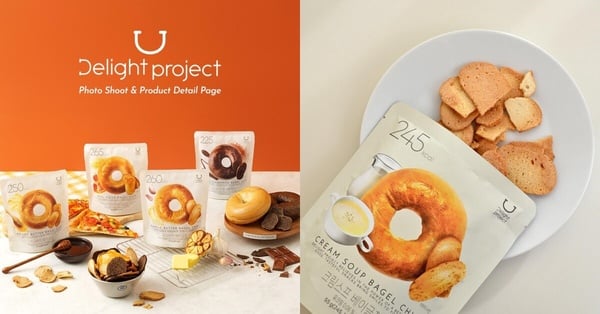 2024 Olive Young必囤低卡零食推薦:Delight Project貝果脆片