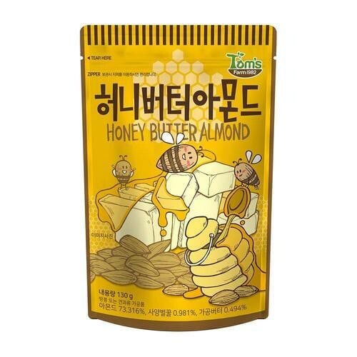 2024 Olive Young必囤低卡零食推薦:HBAF蜂蜜奶油杏仁果