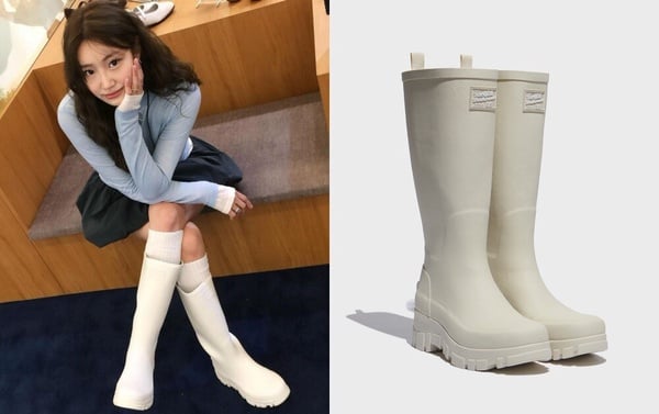 韓國Rockfish必買鞋款推薦：FLATFORM RAIN BOOTS Long，韓幣155,000（約NT$3,670）