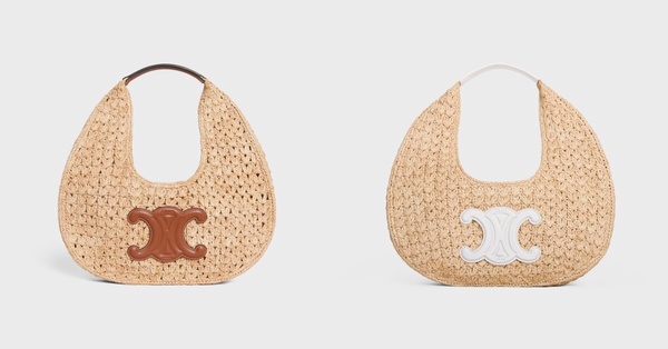 CELINE拉菲亞及牛皮革CELINE CLASSIC PANIER HOBO手袋,NT$59,000