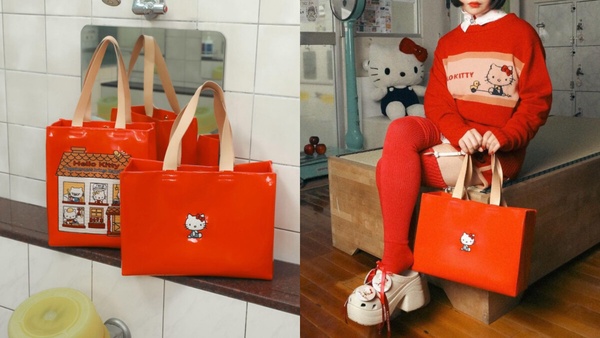 可愛爆擊！「Hello Kitty 50周年大玩偶」新登場，70公分趴姿必收，再推BEAMS聯名系列