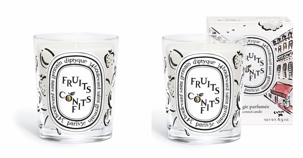 Diptyque限量巴黎咖啡館系列Fruits confits糖漬果乾香氛蠟燭,NT$2,300