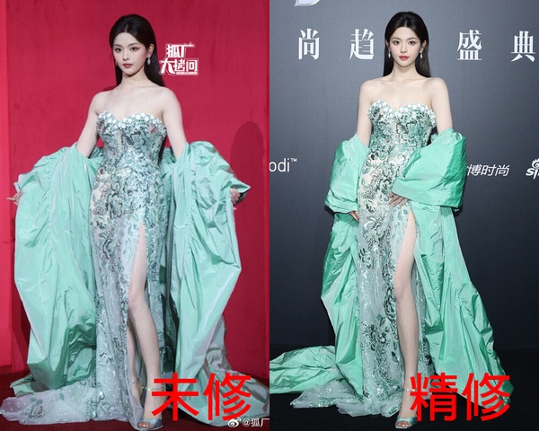 10位陸劇女星「美腿照」精修vs未修！劉亦菲被嘲象腿，楊冪是腿精，但唐嫣王楚然才逆天