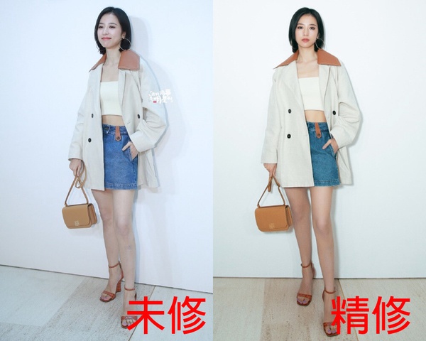 10位陸劇女星「美腿照」精修vs未修！劉亦菲被嘲象腿，楊冪是腿精，但唐嫣王楚然才逆天