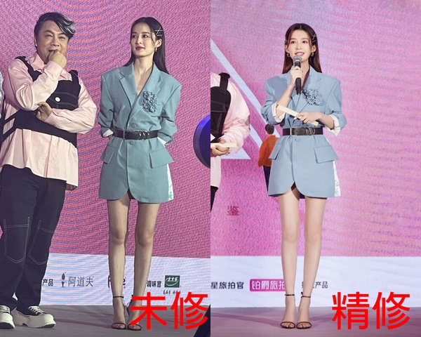 10位陸劇女星「美腿照」精修vs未修！劉亦菲被嘲象腿，楊冪是腿精，但唐嫣王楚然才逆天
