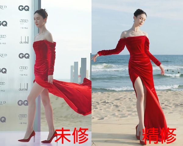 10位陸劇女星「美腿照」精修vs未修！劉亦菲被嘲象腿，楊冪是腿精，但唐嫣王楚然才逆天