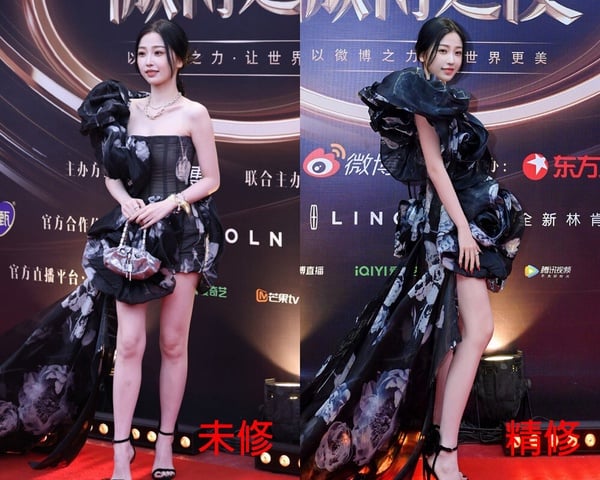 10位陸劇女星「美腿照」精修vs未修！劉亦菲被嘲象腿，楊冪是腿精，但唐嫣王楚然才逆天