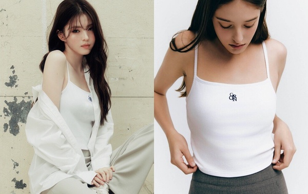 今年衣櫃不能沒有「LOGO白背心」！這10件一年四季都百搭，韓韶禧同款不用台幣三百入手