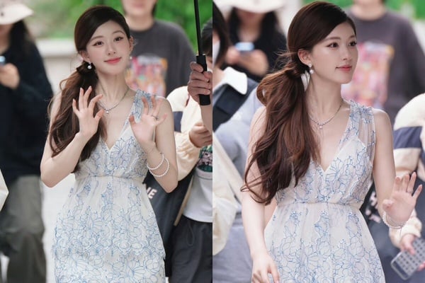 趙露思《許我耀眼》生圖穿搭6：貴氣名媛風