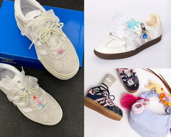 IG爆紅「DIY球鞋」哪體驗？adidas Originals Samba、GAZELLE夏日新色配珍珠蝴蝶結太Q