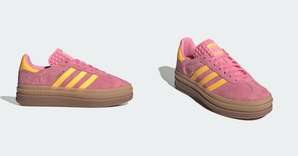 adidas Originals Gazelle粉黃拼接，NT$4,090