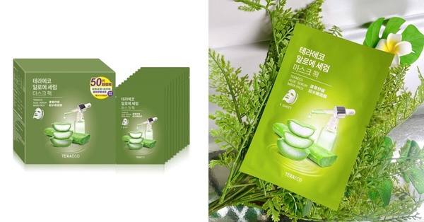 Threads人氣開架美白面膜推薦6.TERAECO蘆薈舒緩超水嫩面膜
