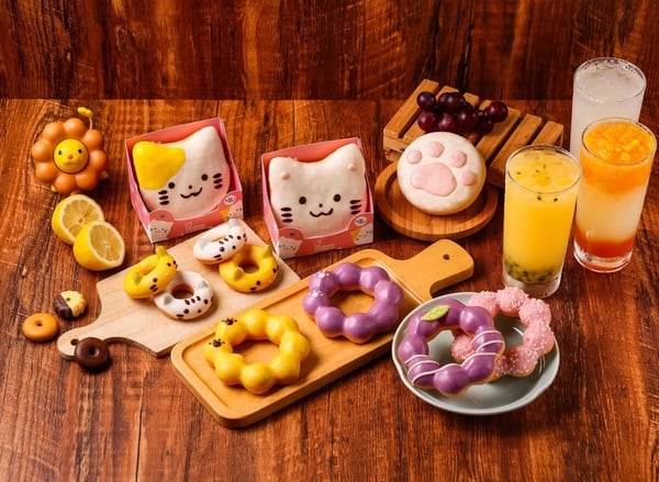 貓奴手刀衝！Mister Donut推8款「貓貓甜甜圈」，超萌肉球、貓貓造型甜甜圈可愛必吃