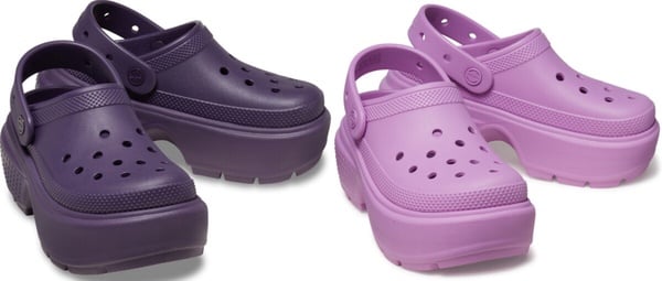 CROCS Stomp Clogs深紫色/淺紫色，NT$2,380
