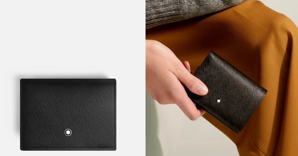黑色短夾推薦13:MONTBLANC SARTORIAL NANO CONTINENTAL短夾 ,NT$10,600