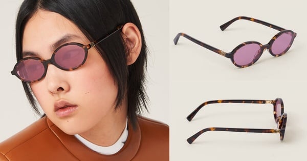 2024精品墨鏡推薦8：Miu Miu Miu Regard 太陽眼鏡，NT$15,500