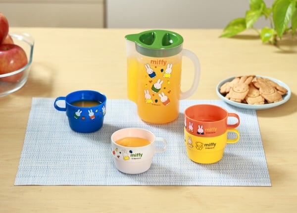 全聯miffy米飛兔集點加價購「miffy冷水壺杯 (5件組) 」,加購價:100福利點+299元,或買任一品+349元