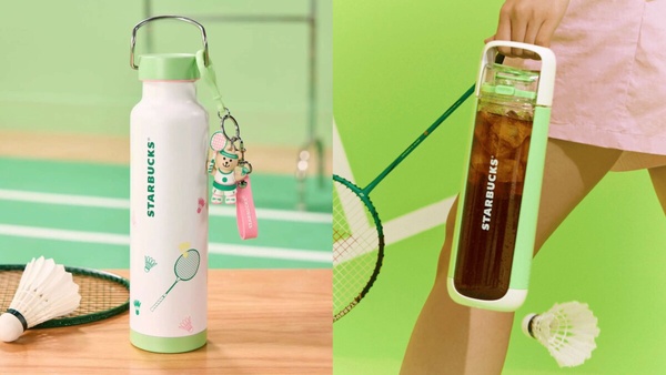 星巴克「羽毛球主題星杯」登場!羽毛球馬克杯、運動背包組、打羽球熊店長玩偶可愛必收