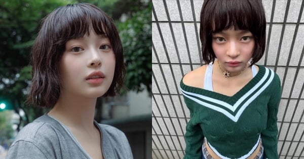2024韓星短髮範本推薦：NewJeans Hanni 低層次耳下短髮