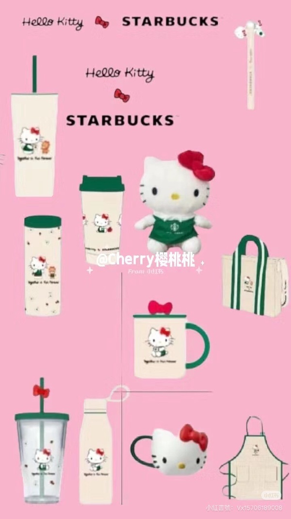 KITTY現身星巴克!泰國星巴克推「Hello Kitty系列」預計9/10開賣