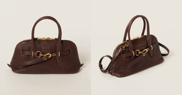 Miu Miu必收新品推薦：Aventure 納帕皮革手挽手袋，NT$130,000