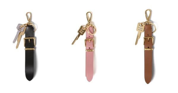 Miu Miu必收新品推薦7：皮革鑰匙圈，NT$16,500