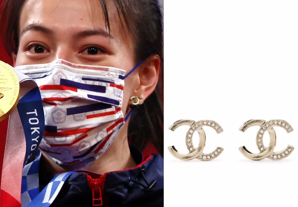 郭婞淳東京奧運同款幸運耳環：CHANEL經典Logo耳環