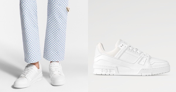 精品小白鞋推薦5：Louis Vuitton Trainer 運動鞋，NT$44,500