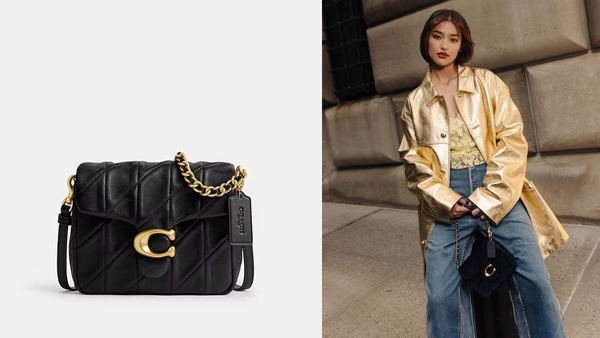 2024「小黑方」精品包推薦:COACH TIMES SQUARE TABBY 17 絎縫單肩手袋,NT$18,800
