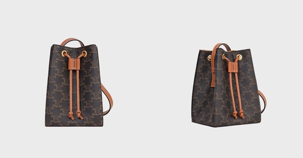2024下半年最新老花包2：CELINE 標誌印花牛皮革小巧水手袋，NT$47,500