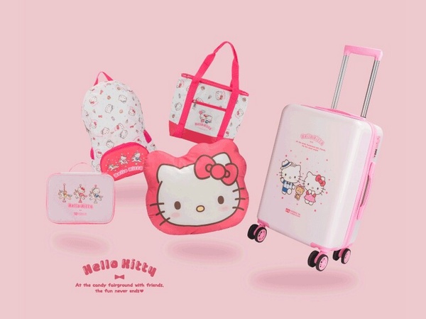 Hello Kitty粉絲預備！弘爺漢堡聯名Hello Kitty，Kitty行李箱、抱枕要收！還可抽汽車