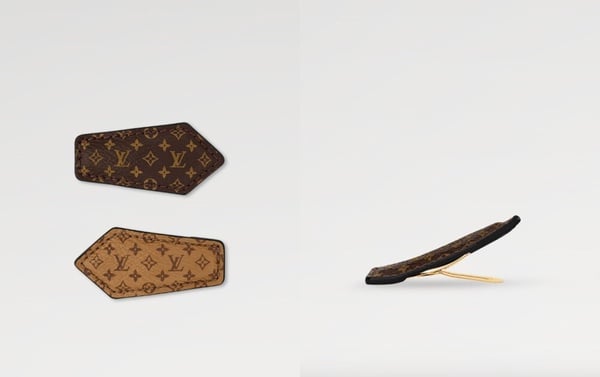 精品髮飾推薦：LV Backstage Mini 髮夾，NT$16,600