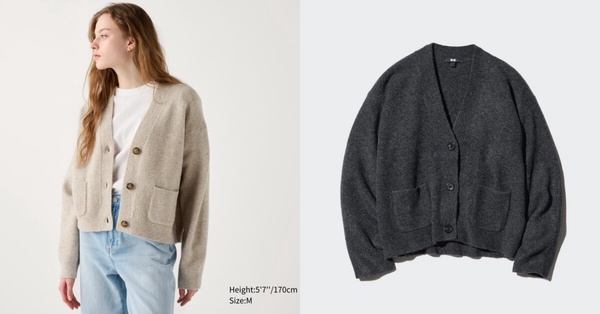 UNIQLO推爆隱藏必買：柔軟舒膚V領短版開襟外套