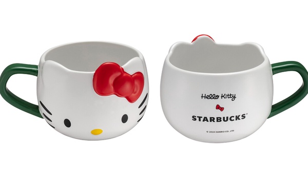Hello Kitty粉絲收！星巴克聯名Hello Kitty：Kitty馬克杯、蝴蝶結水杯、Kitty玩偶必收
