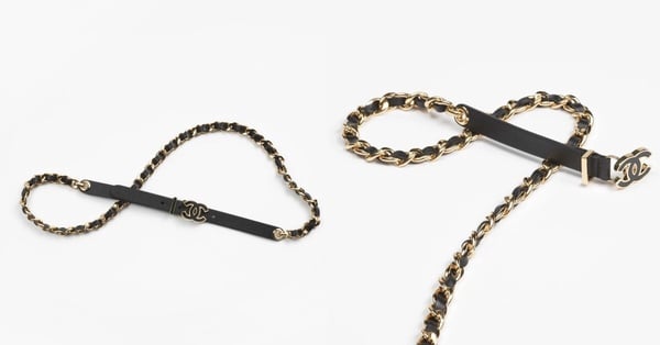 2024「精品LOGO皮帶」推薦：CHANEL 腰鍊，NT$46,700