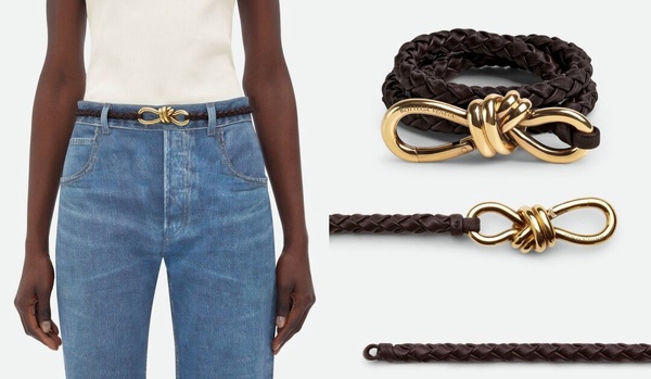 2024「精品LOGO皮帶」推薦：Bottega Veneta Andiamo Belt，NT$27,300