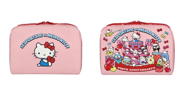再度聯手三麗鷗！LeSportsac X Hello Kitty聯名系列一次看：立體蝴蝶結化妝包太萌！