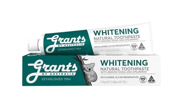 美白牙膏推薦20：Grants 格蘭特 大自然淨白薄荷牙膏