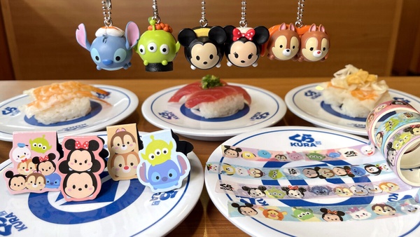 迪士尼在藏壽司!藏壽司X迪士尼「Tsum Tsum」扭蛋全13款,再送三眼怪插手枕!