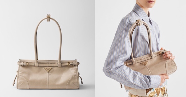 米沙金色精品包推薦：Prada中號皮革手袋，NT$90,000
