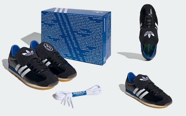 2024最新話題「黑色球鞋」推薦:adidas Originals COUNTRY OG 運動休閒鞋,NT$4,290
