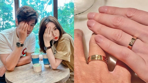 陳喬恩求婚戒品牌：CARTIER