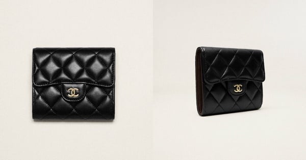 2024最新黑色精品短夾推薦：CHANEL經典小型口蓋皮夾，NT$35,300