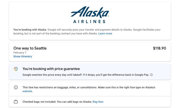 Google Flights 超佛功能！價格保證，買貴就退錢