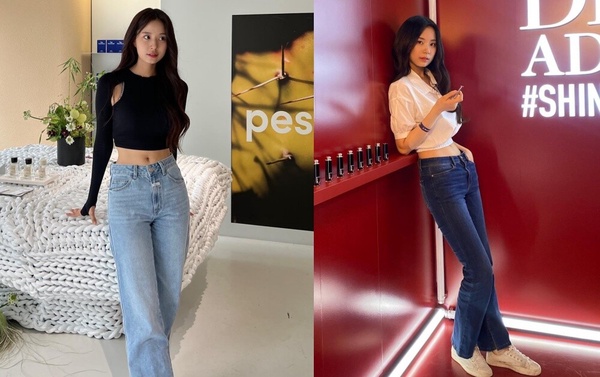 崔妍秀私服穿搭技巧：短版上衣＋高腰褲＆高腰裙