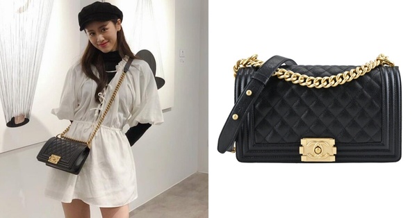 吳姍儒精品包收藏：CHANEL BOY CHANEL小型口蓋包